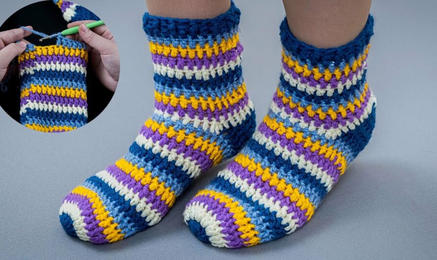 How to Make Easy Socks/Slippers Out of Leftover Yarn – A Beginner-Friendly Tutorial