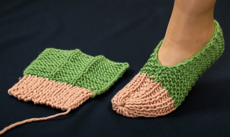 How to Make Very Easy Knitted Slippers