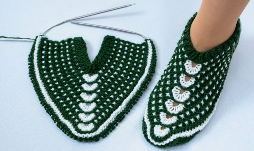 How to Make Simple Slippers on 2 Knitting Needles – Original Pattern
