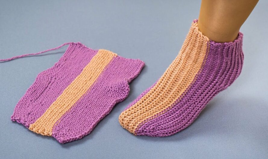 How to Make Simple One-Swatched Crochet Slippers